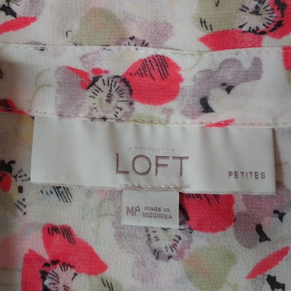 LOFT Spring Poppy Shirt - Picture 5 of 6